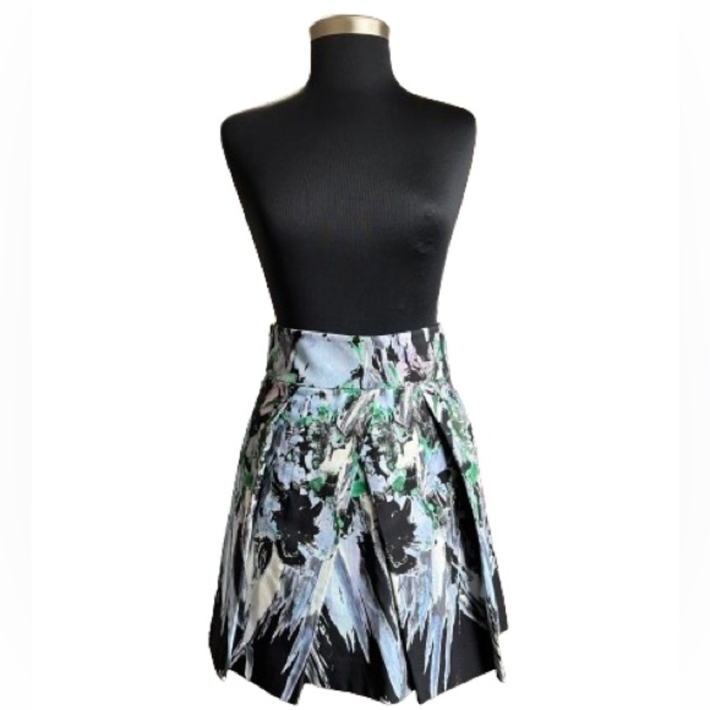 Milly Kayla Painterly Floral Print Mini Skirt NWT Size 4